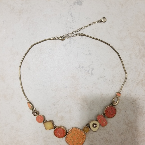 Classy Pink and Gold Bohm Necklace - Picture 2 of 3